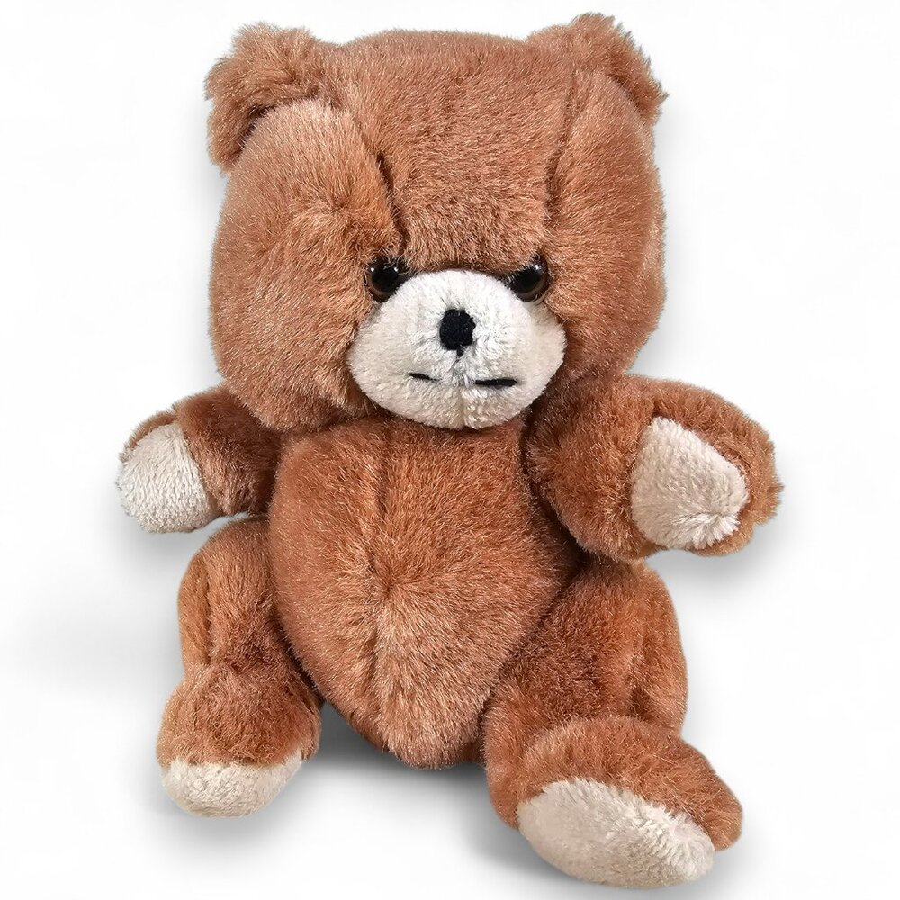 Mighty Star Polar Puff Bogey Bear Plush Stuffed Animal Brown Vintage #4183 10"